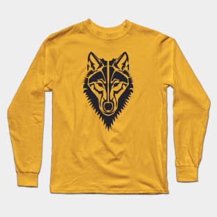 wolf face Long Sleeve T-Shirt